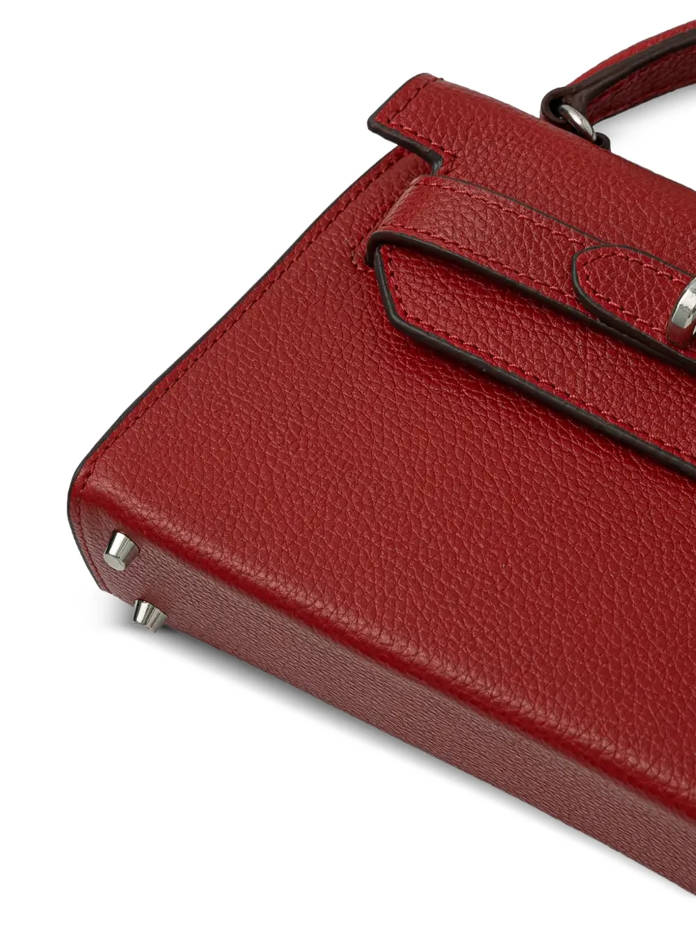 Silvian Heach Sanita leren shopper met textuur Rood
