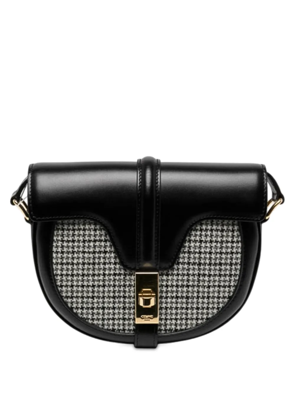 Celine Pre-Owned petit sac à bandoulière Besace 16 en cuir de veau (2019) - Noir