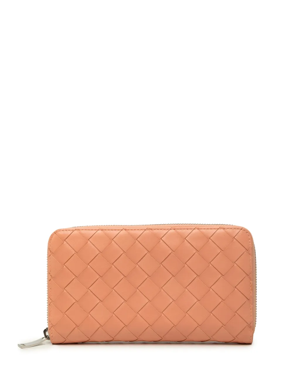 Bottega Veneta Pre-Owned 2012-2026 Nappa Intrecciato Zip Around Wallet long wallets - Orange