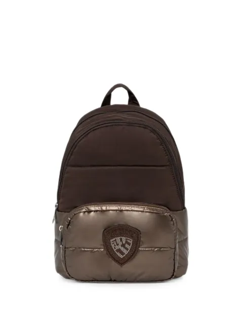 Blauer quilted crystal-embellished backpack