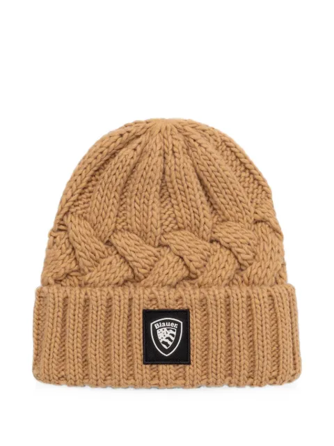 Blauer Corwin cable-knit beanie hat