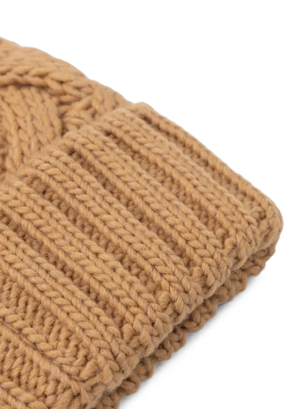 Blauer Corwin cable-knit beanie hat Bruin