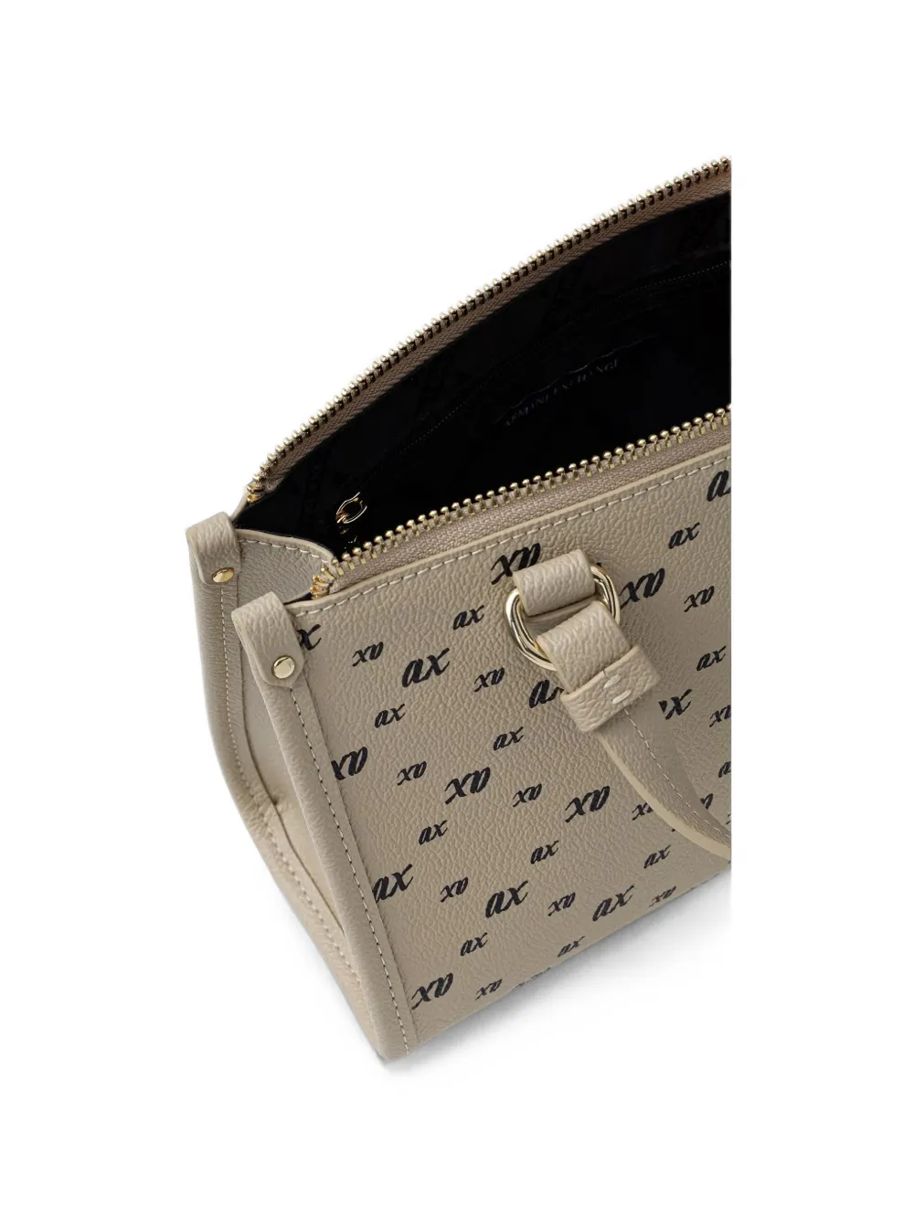 Armani Exchange Shopper met logoprint Beige