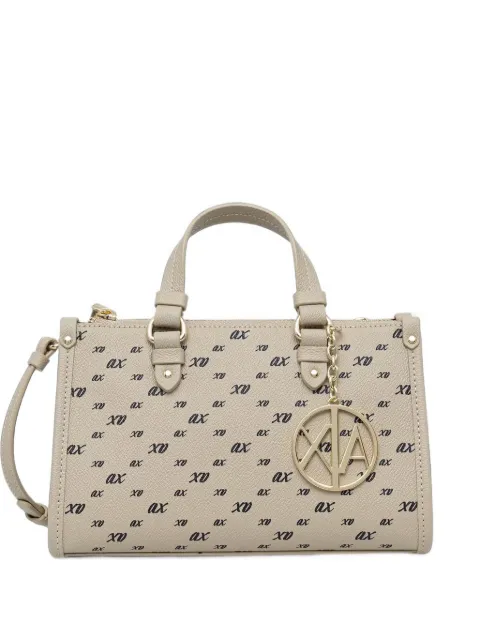 Armani Exchange logo-print tote bag