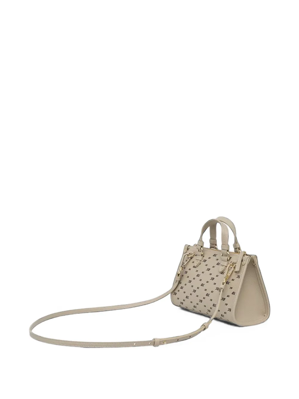 Armani Exchange Shopper met logoprint Beige
