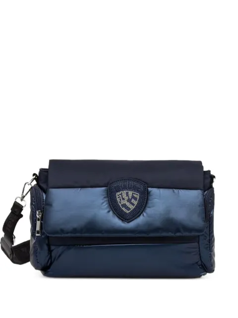 Blauer padded logo-patch shoulder bag
