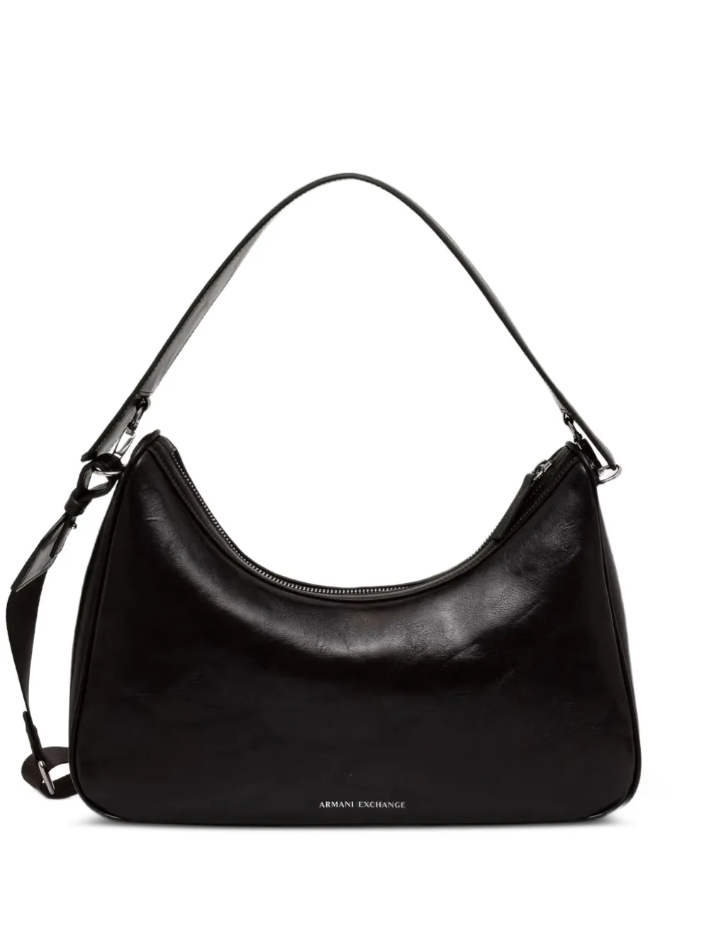 Armani Exchange logo-print shoulder bag - Marrone