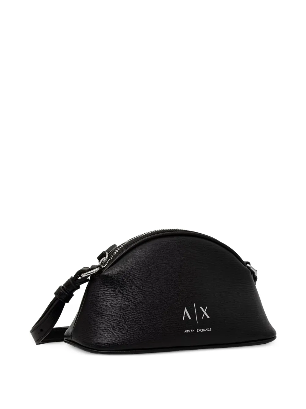 Armani Exchange pebbled-effect shoulder bag Zwart