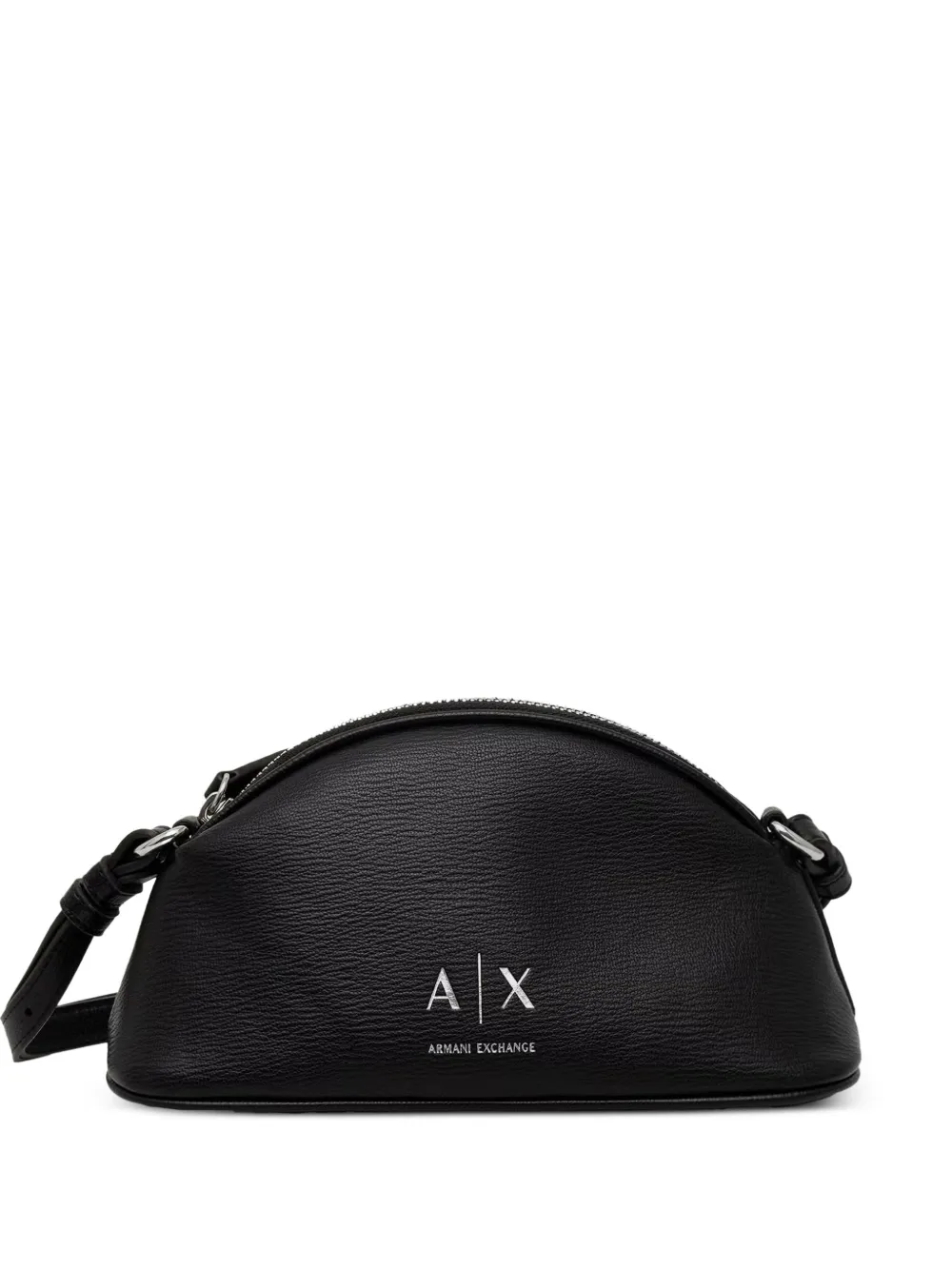 Armani Exchange pebbled-effect shoulder bag Zwart