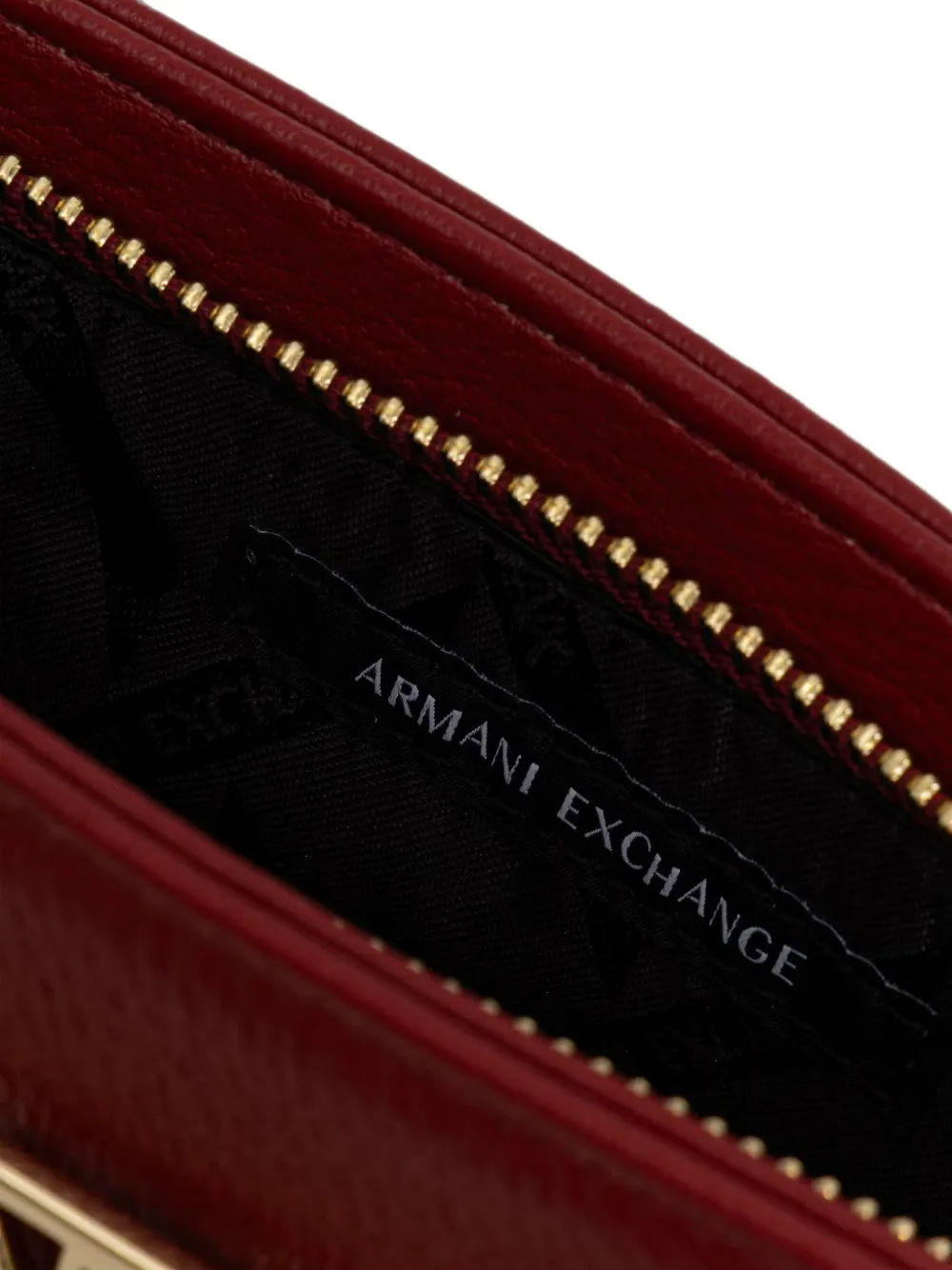 Armani Exchange Shopper met logoplakkaat Rood