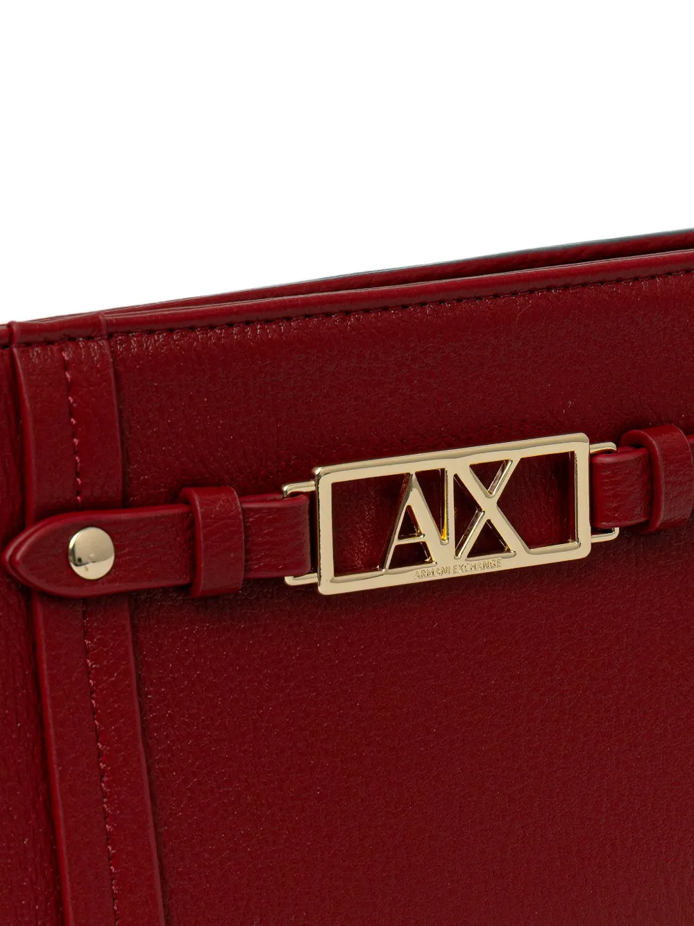 Armani Exchange Shopper met logoplakkaat Rood