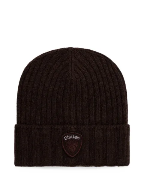 Blauer Kenwood ribbed beanie hat