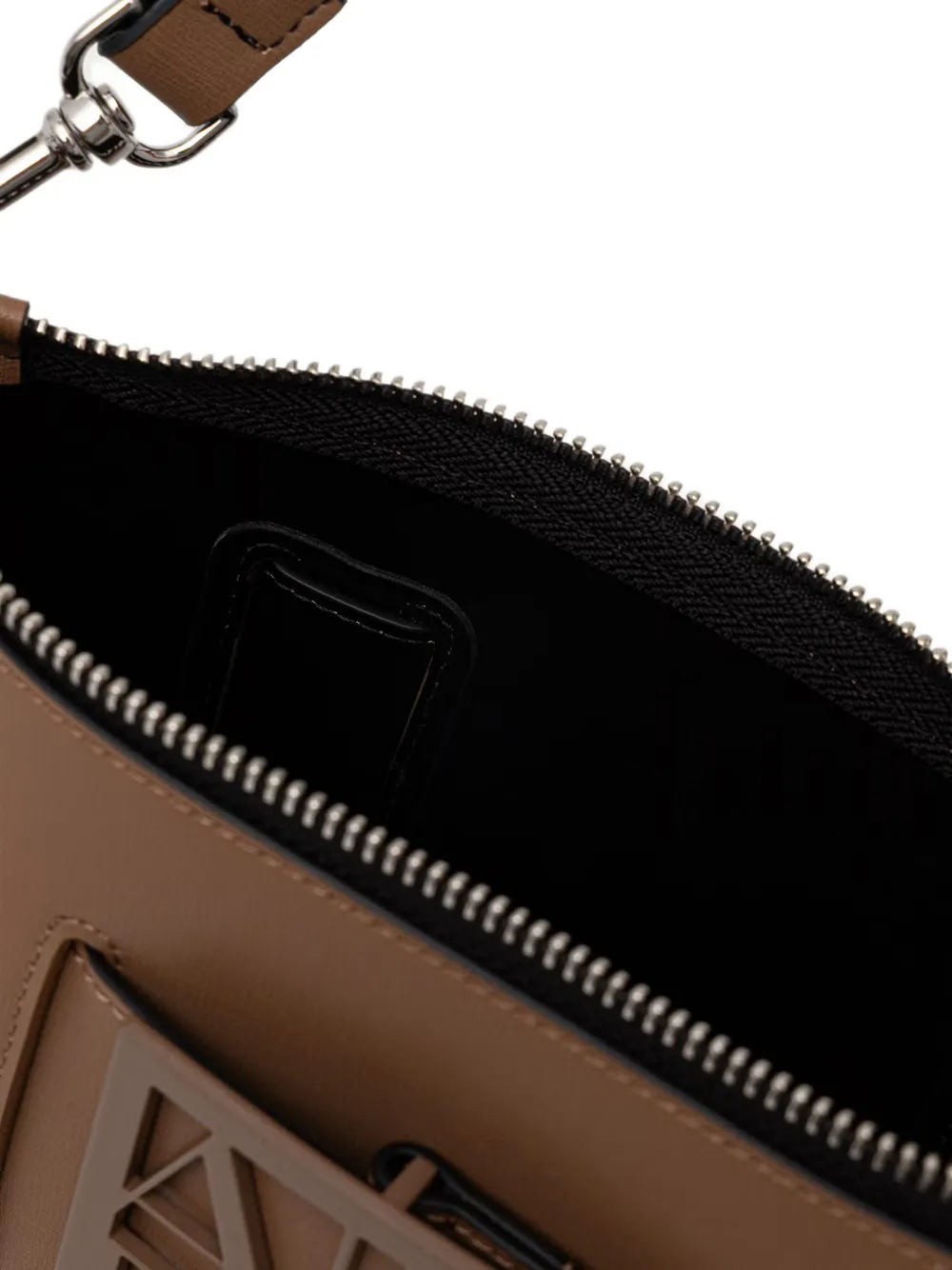 Armani Exchange Schoudertas met logoplakkaat Bruin