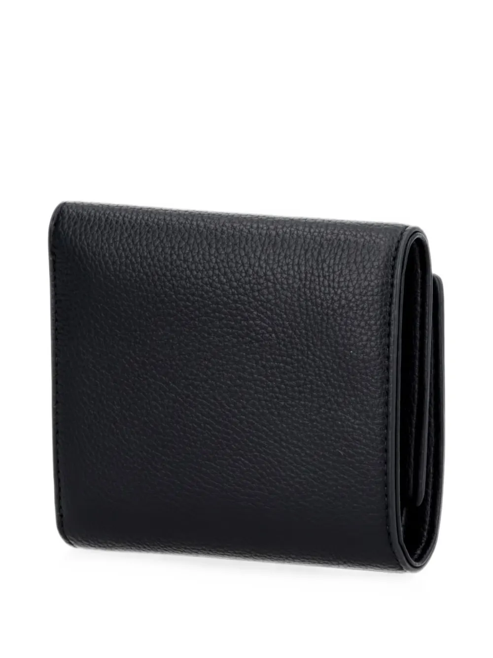 Armani Exchange Portemonnee met logo-plakkaat en kiezel-effect Zwart