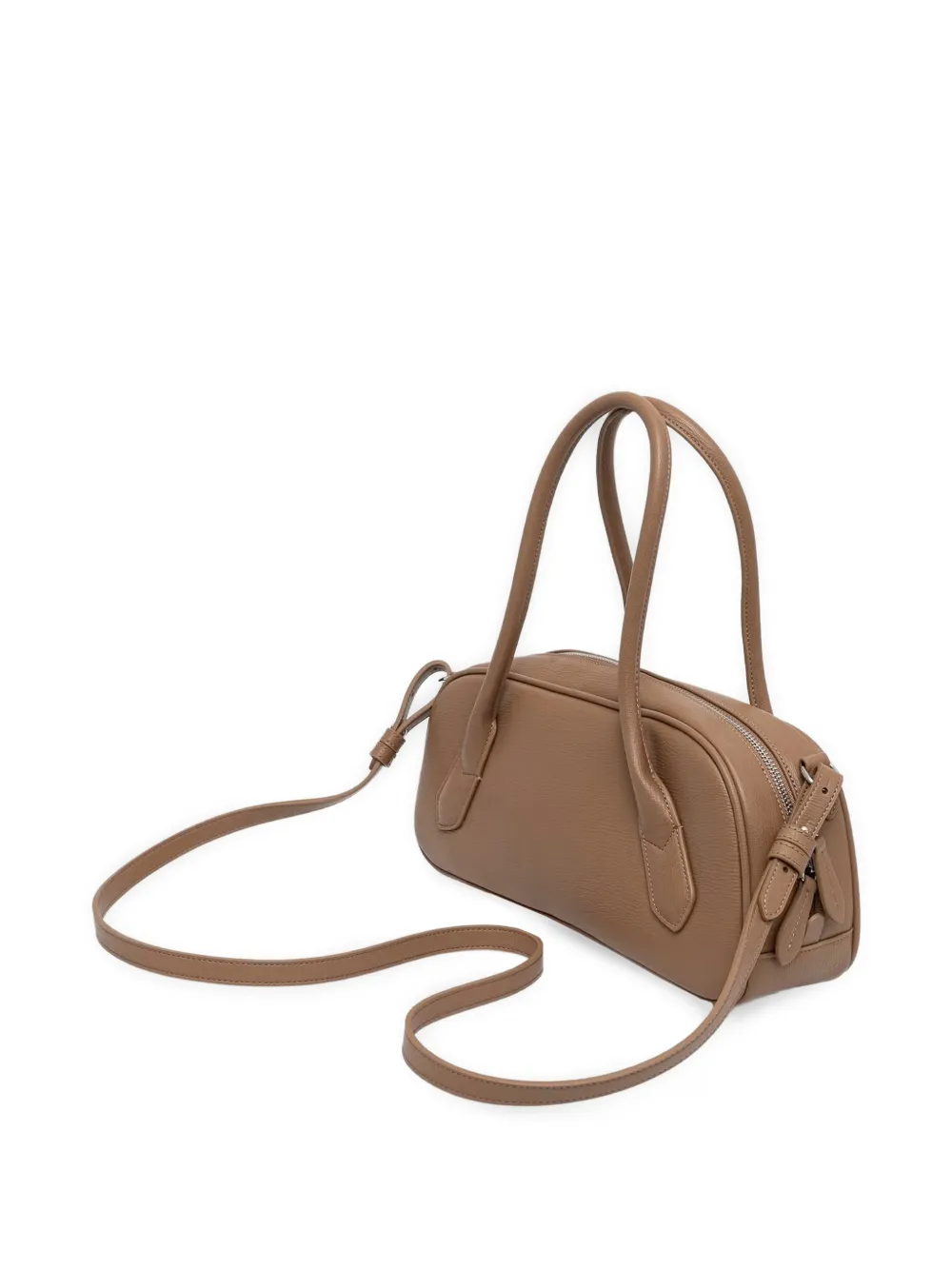 Armani Exchange Crossbodytas met logo-print en handvat Beige