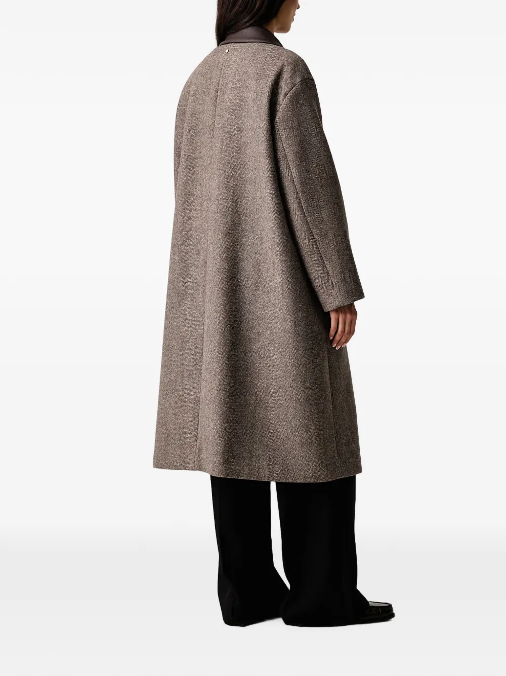 Armani Exchange Jack met dubbele rij knopen Bruin