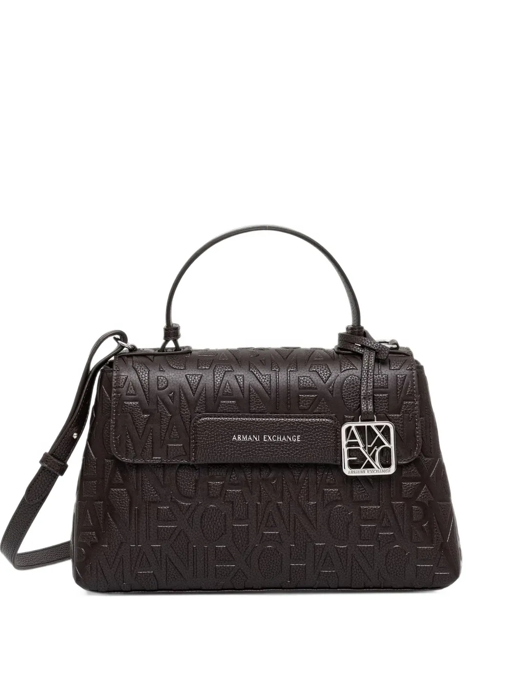 Armani Exchange Liz logo-embossed crossbody bag - Braun