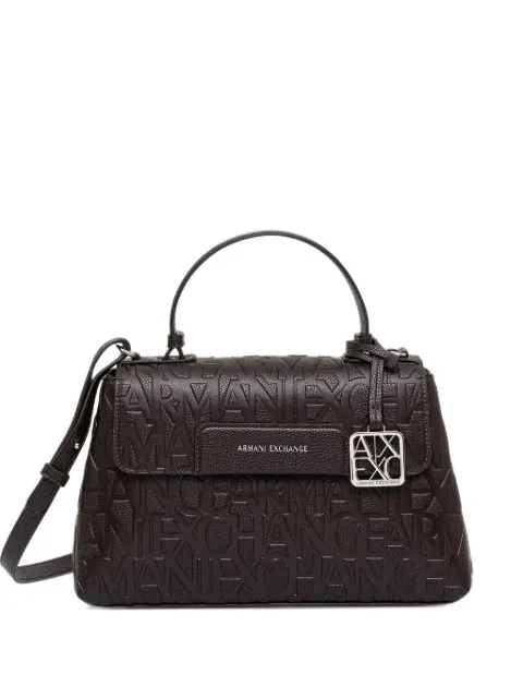 Armani Exchange Bolsa transversal com logo gravado