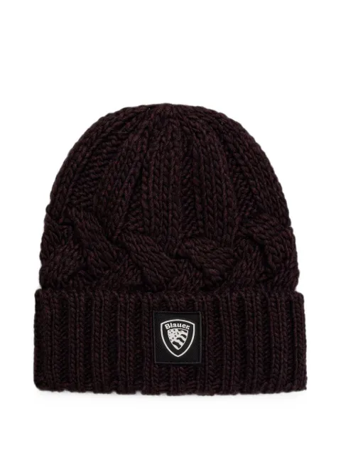 Blauer Corwin cable-knit beanie hat