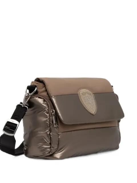 Blauer padded crystal-logo shoulder bag