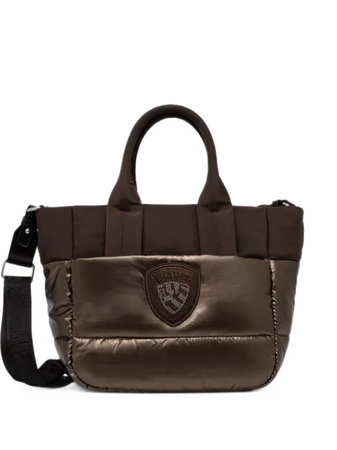 Blauer quilted crystal-embellished tote bag