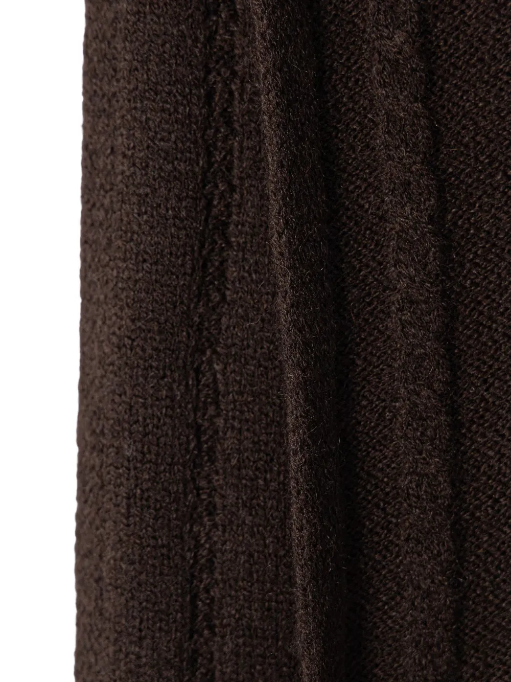 Armani Exchange Kabelgebreide sjaal Bruin