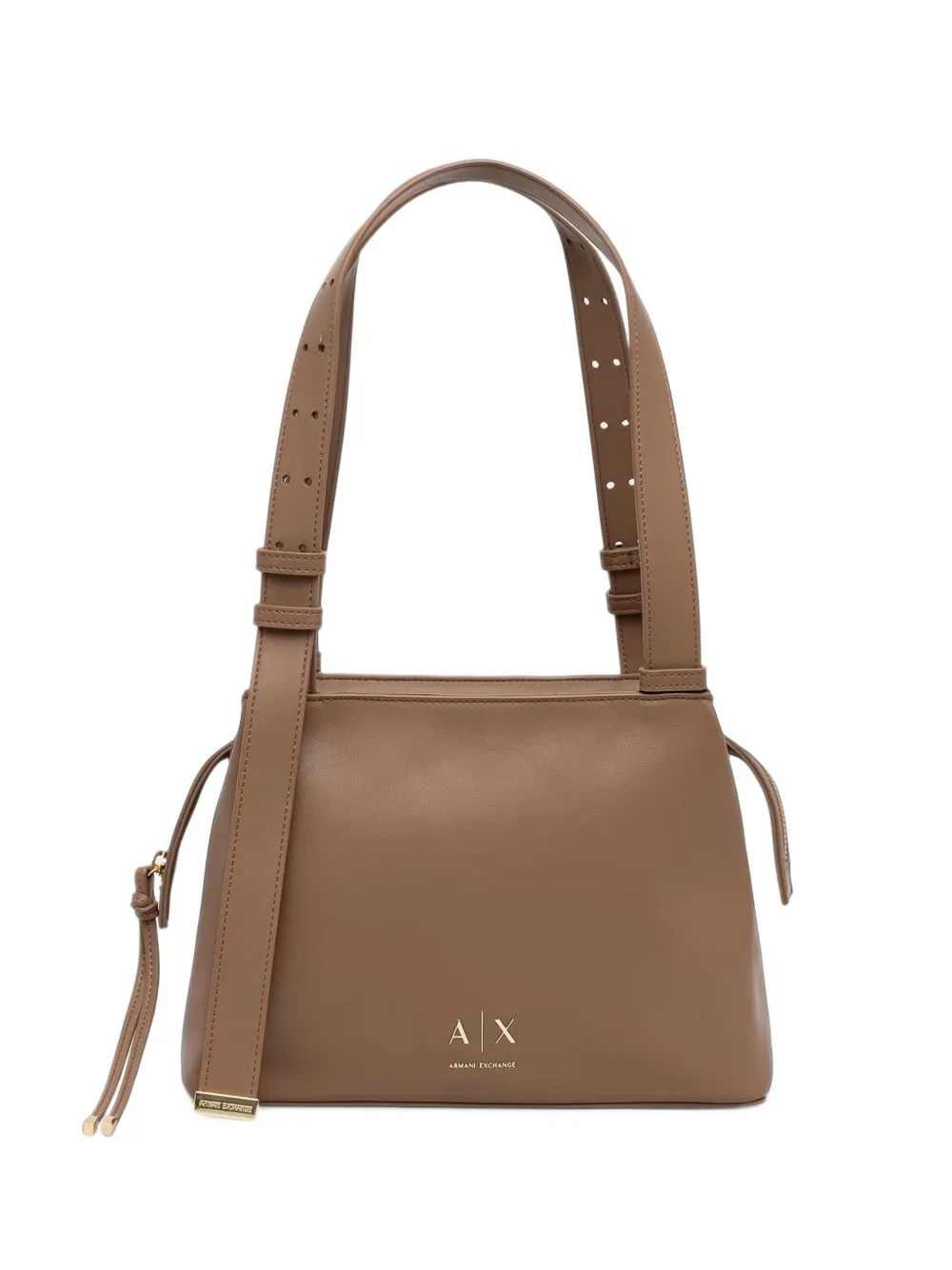 Armani Exchange logo tote bag - Marrone