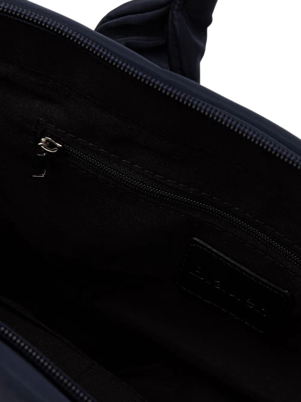 Blauer quilted logo-patch tote bag Blauw
