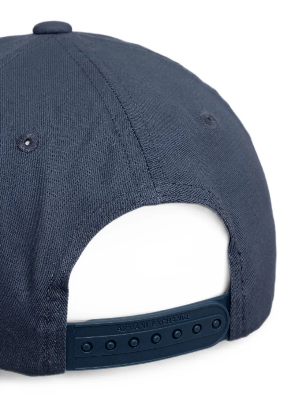 Armani Exchange Honkbalpet met logoprint Blauw