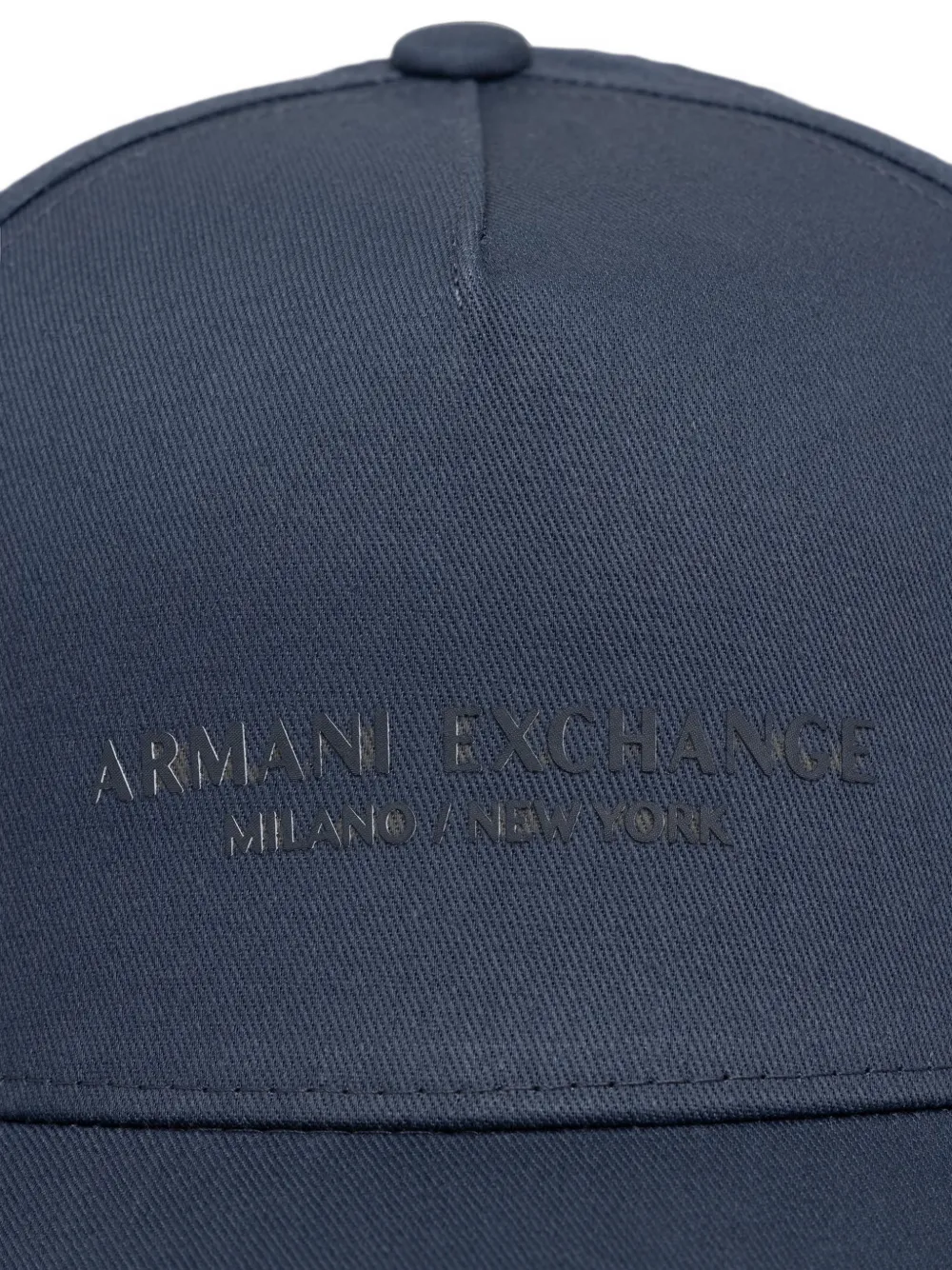 Armani Exchange Honkbalpet met logoprint Blauw