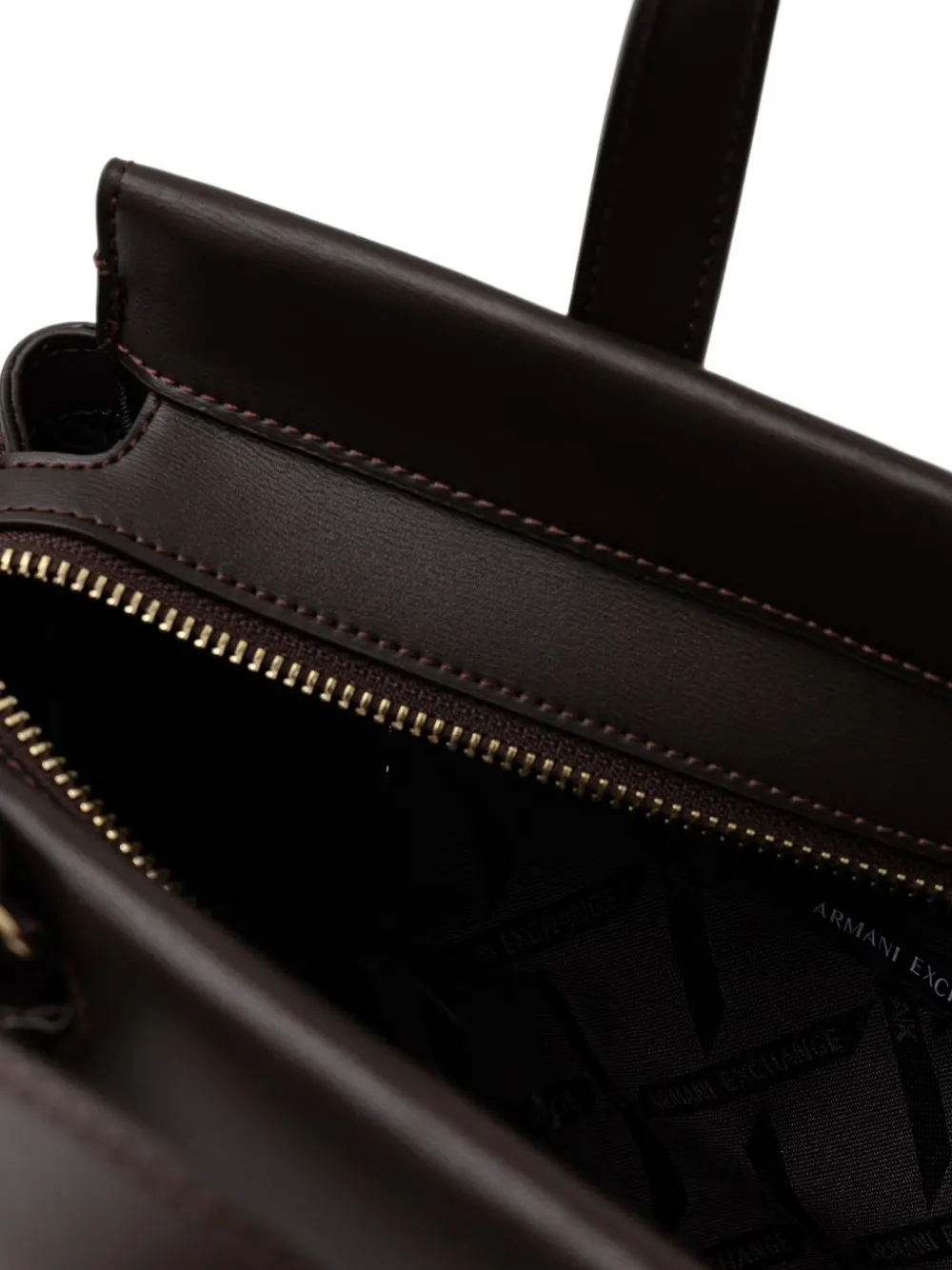 Armani Exchange Shopper met hangslotdetail en logo-print Bruin