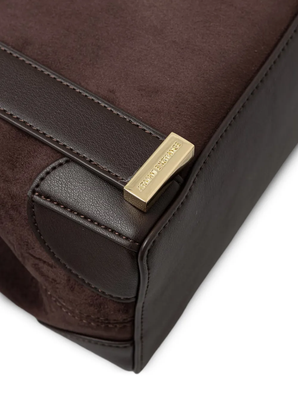 Armani Exchange Shopper met logoprint Bruin