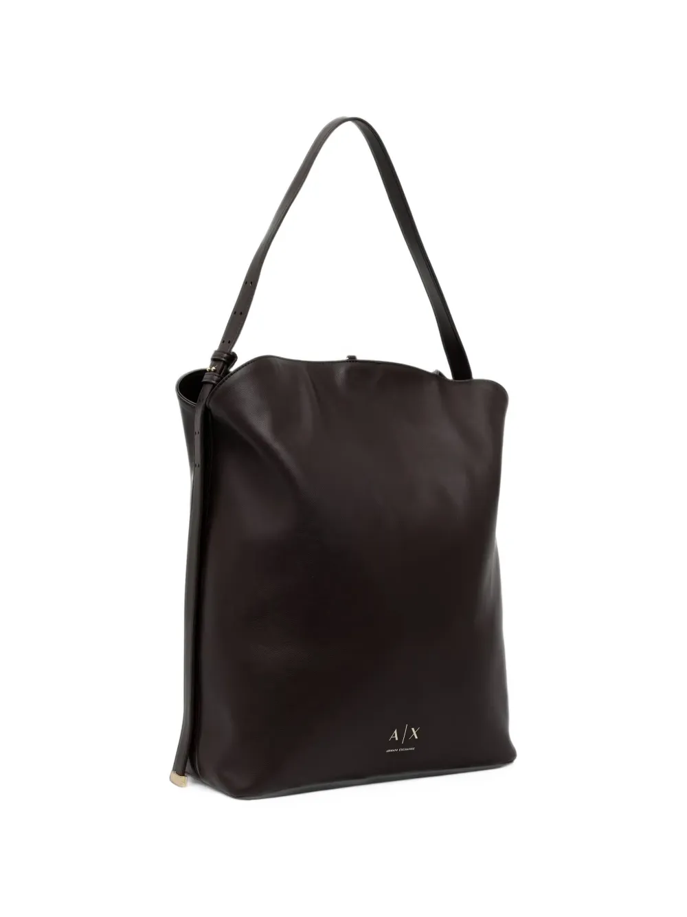 Armani Exchange Schoudertas met logoprint Bruin
