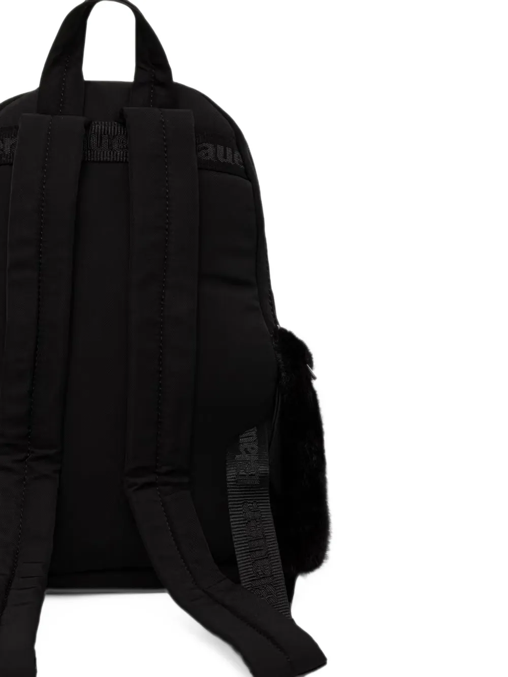 Blauer Rugzak met logopatch Zwart