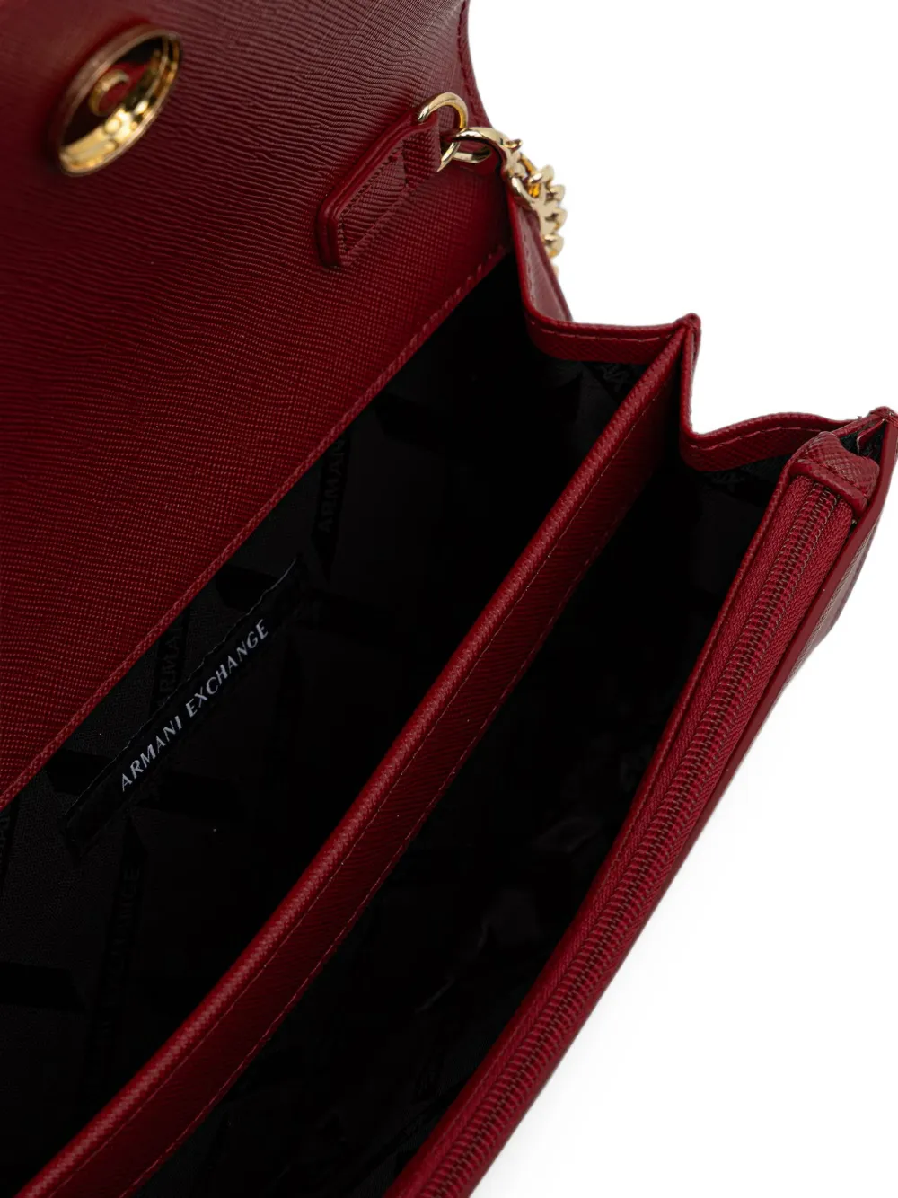 Armani Exchange Clutch met logoplakkaat Rood