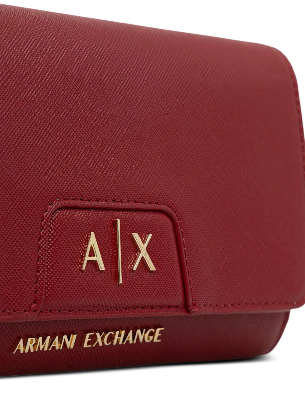 Armani Exchange Clutch met logoplakkaat Rood