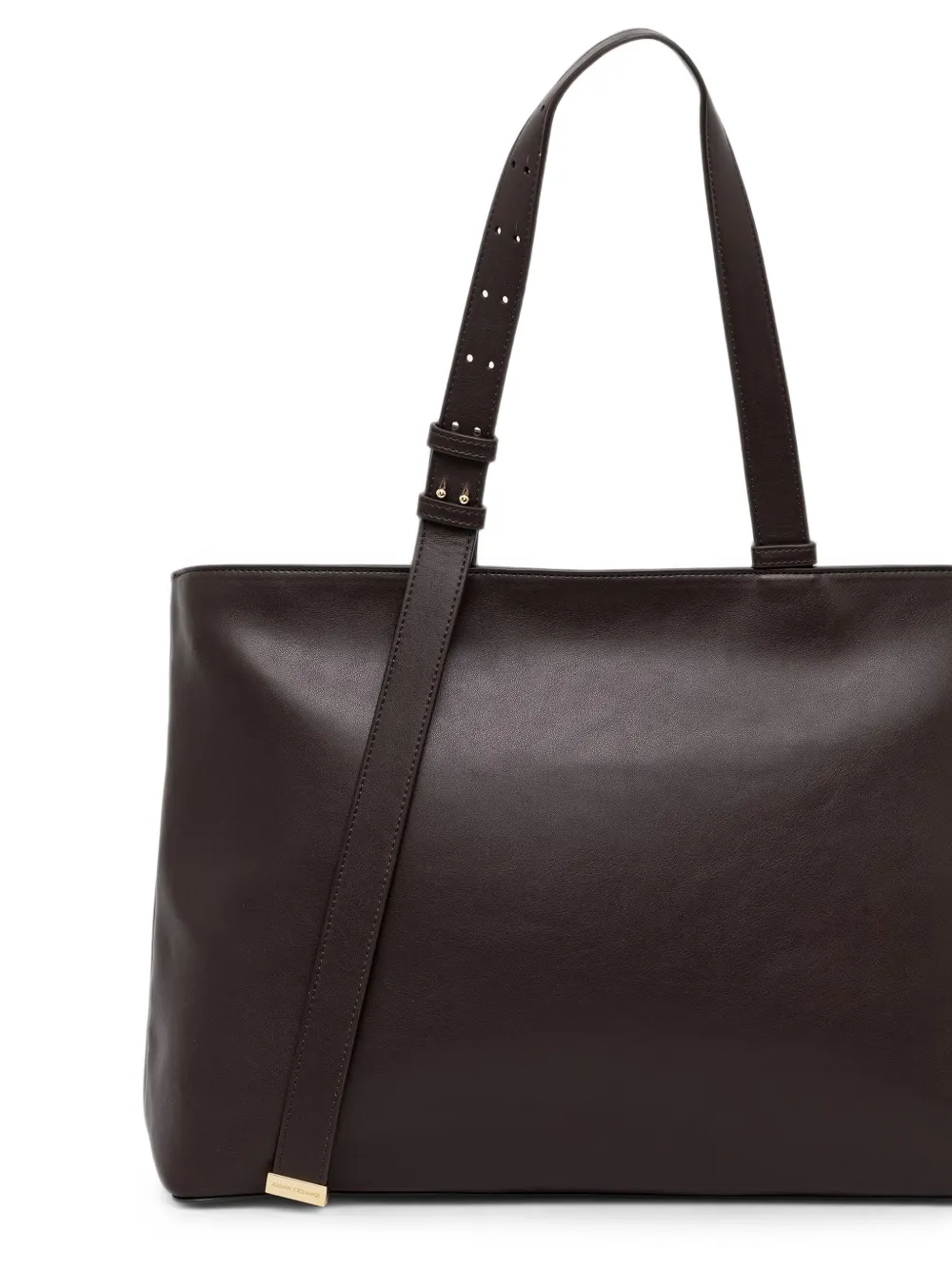Armani Exchange Schoudertas met gespbandje en logo-plakkaat Bruin