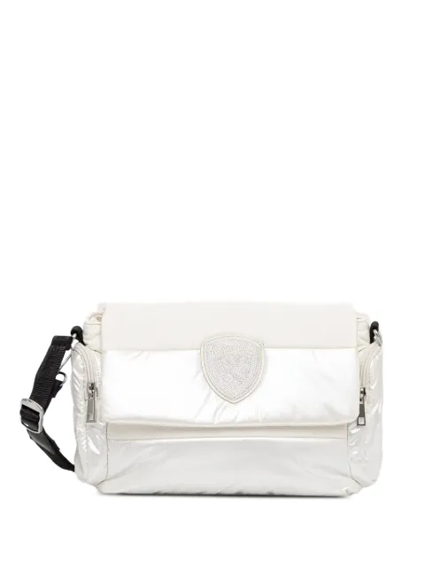 Blauer embellished-logo padded shoulder bag