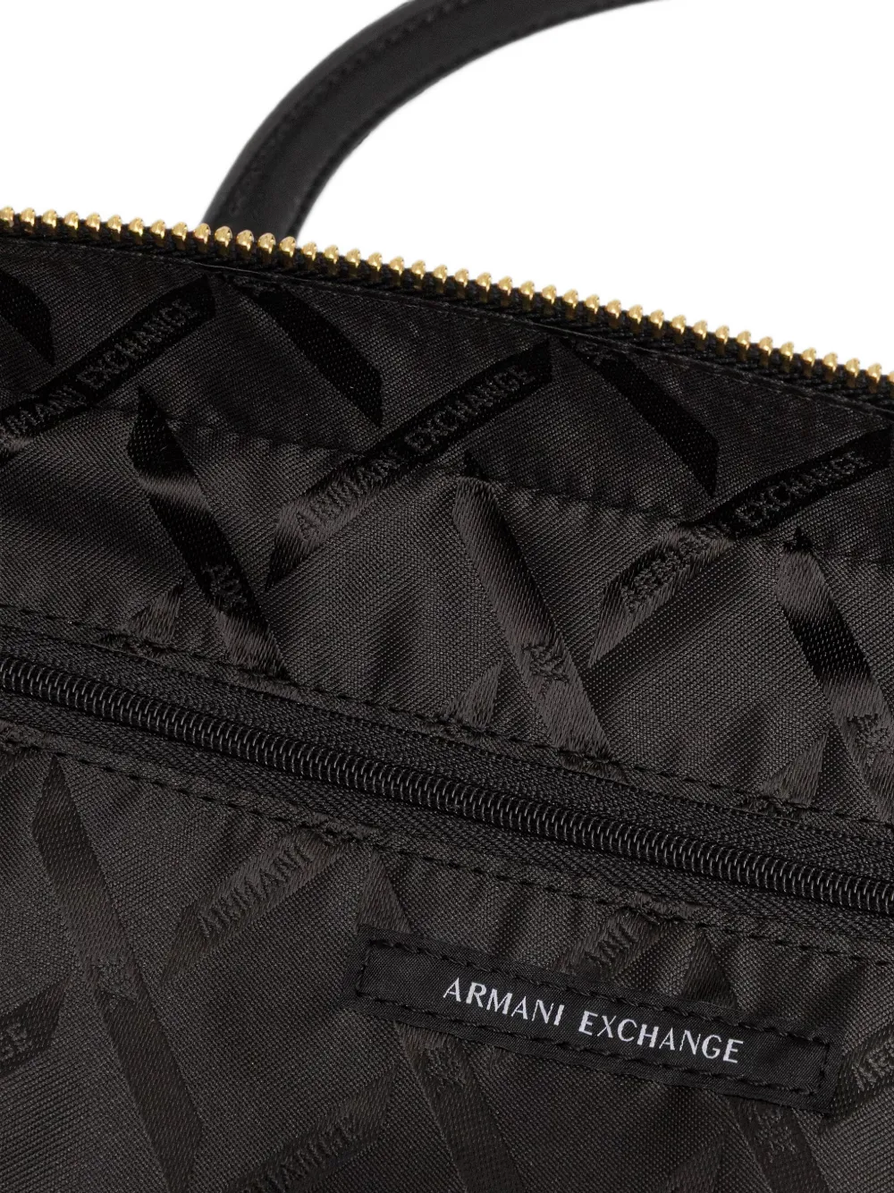 Armani Exchange Medium Polly schoudertas met logo-reliëf Zwart