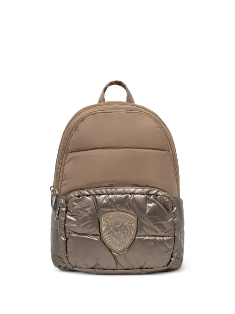 Blauer quilted crystal-logo backpack
