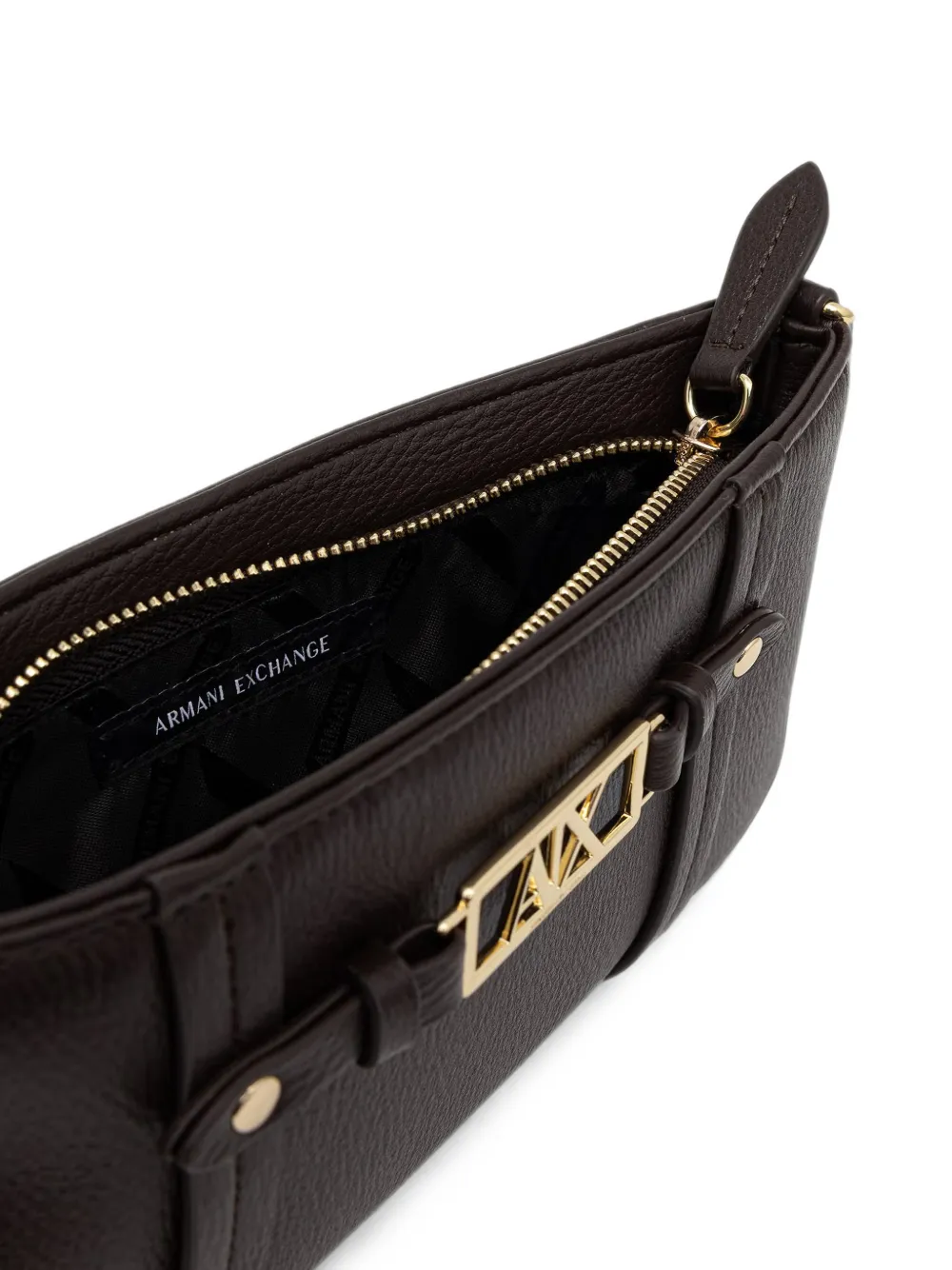 Armani Exchange Shopper met logoplakkaat Bruin