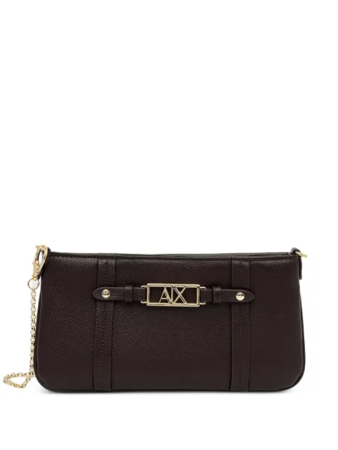 Armani Exchange logo-plaque chain-link tote bag