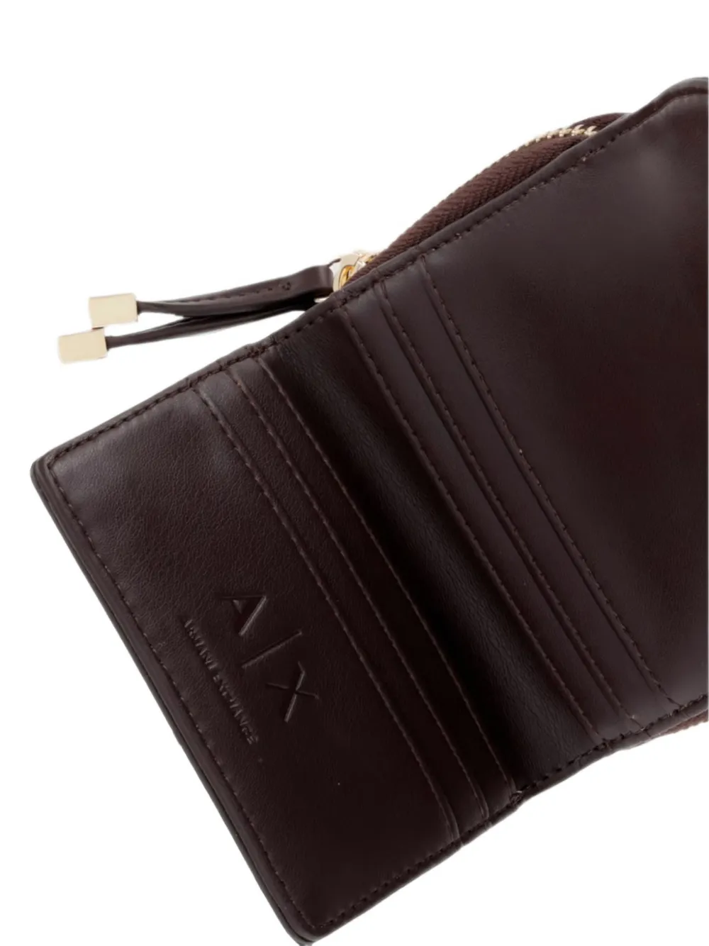 Armani Exchange Portemonnee met logoplakkaat Bruin
