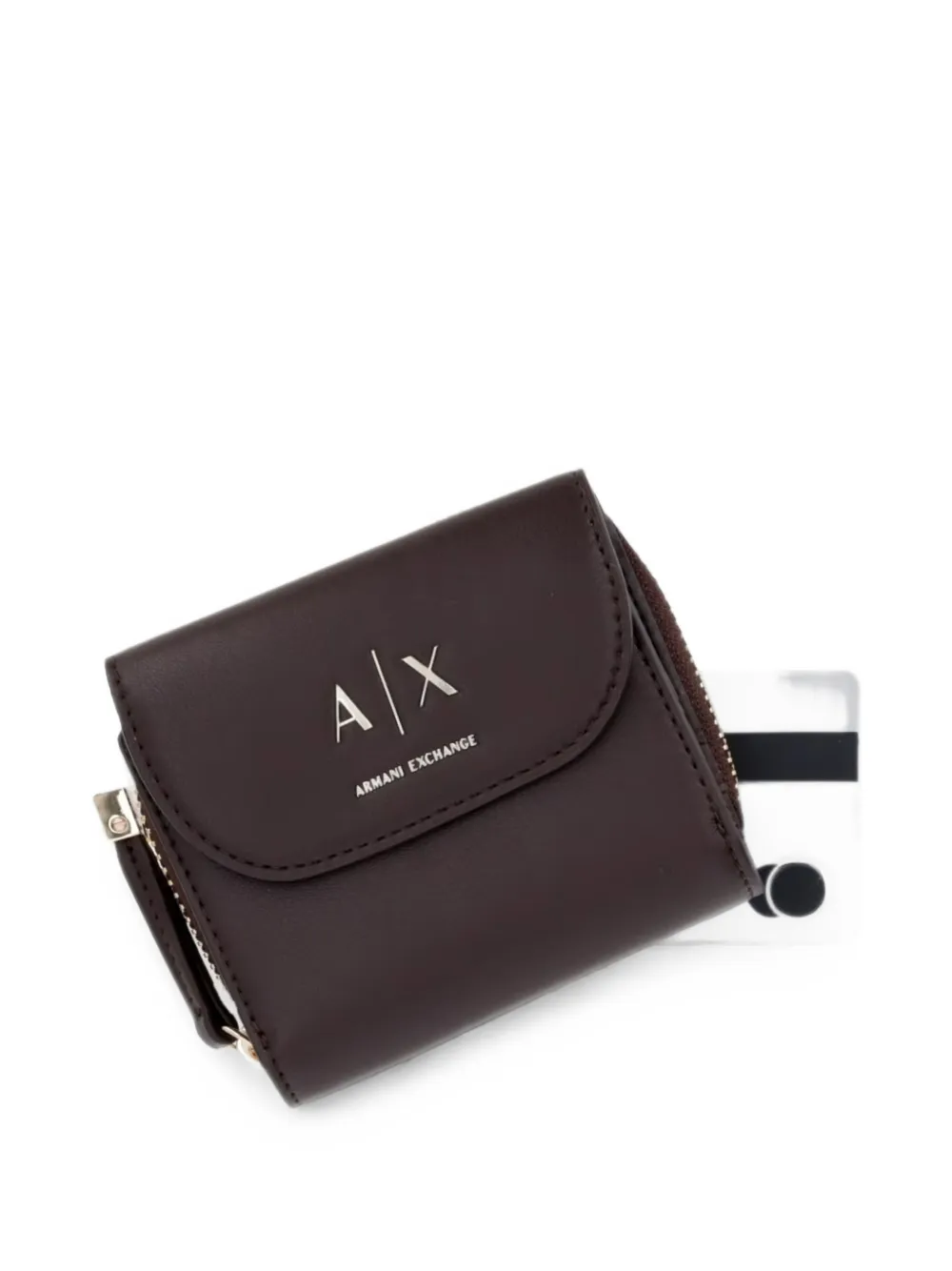 Armani Exchange Portemonnee met logoplakkaat Bruin