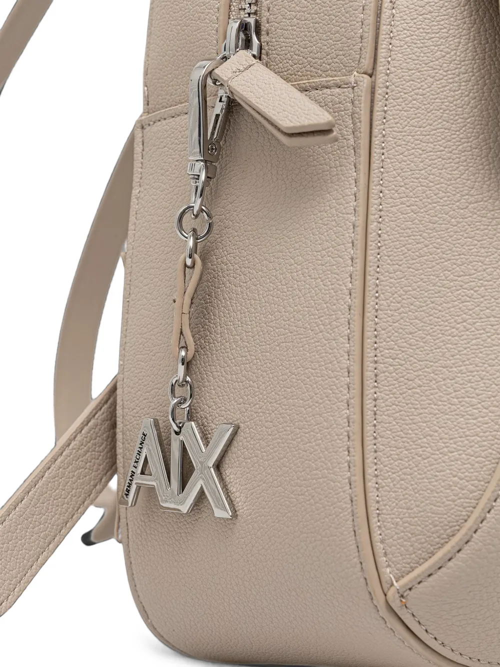 Armani Exchange Rugzak met logoplakkaat Beige