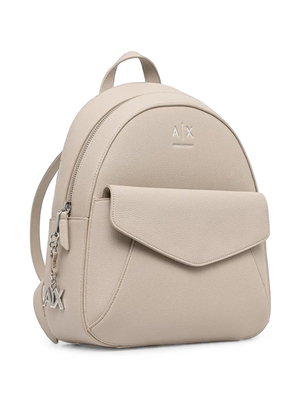 Armani Exchange Rugzak met logoplakkaat Beige