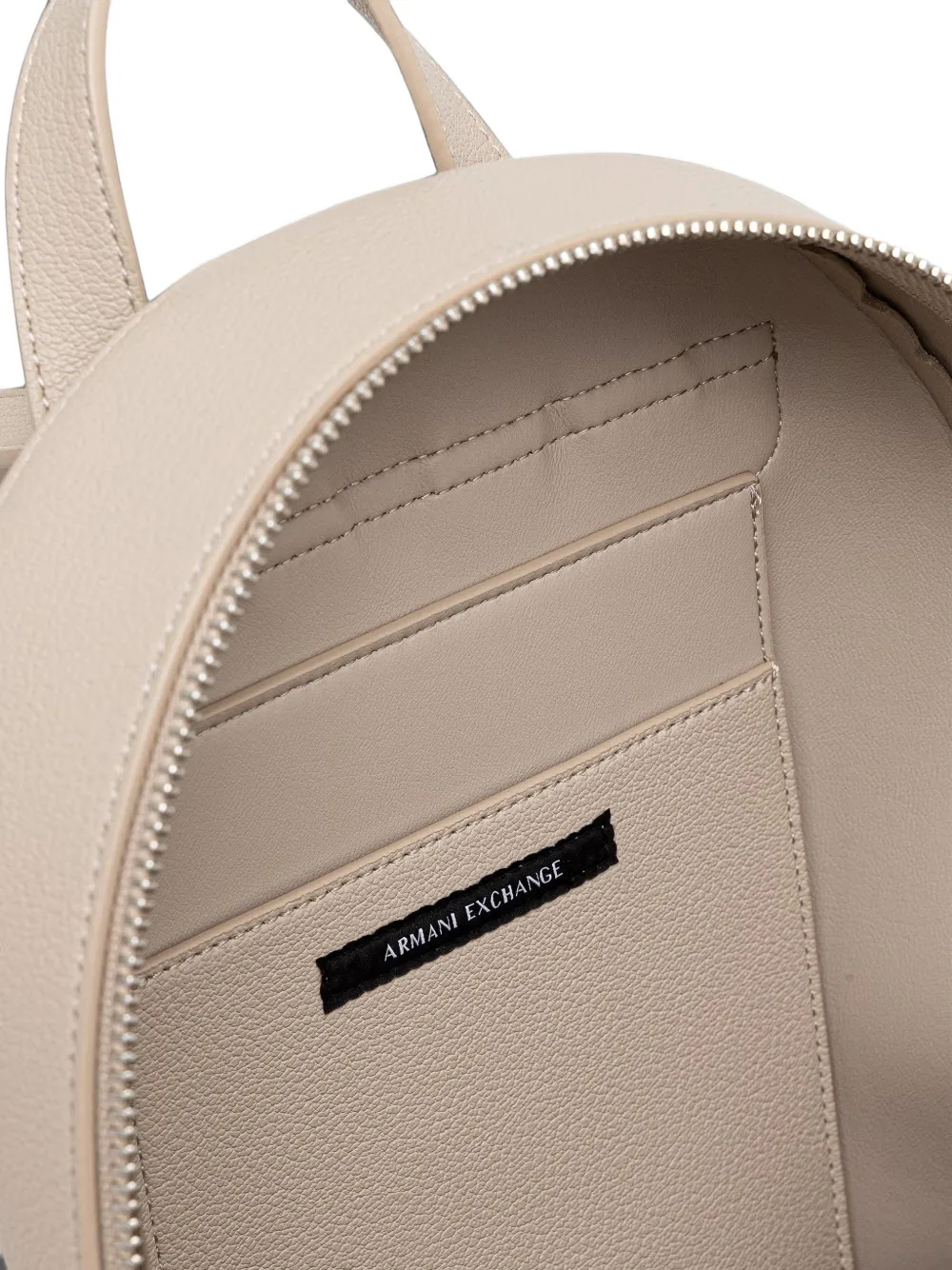 Armani Exchange Rugzak met logoplakkaat Beige