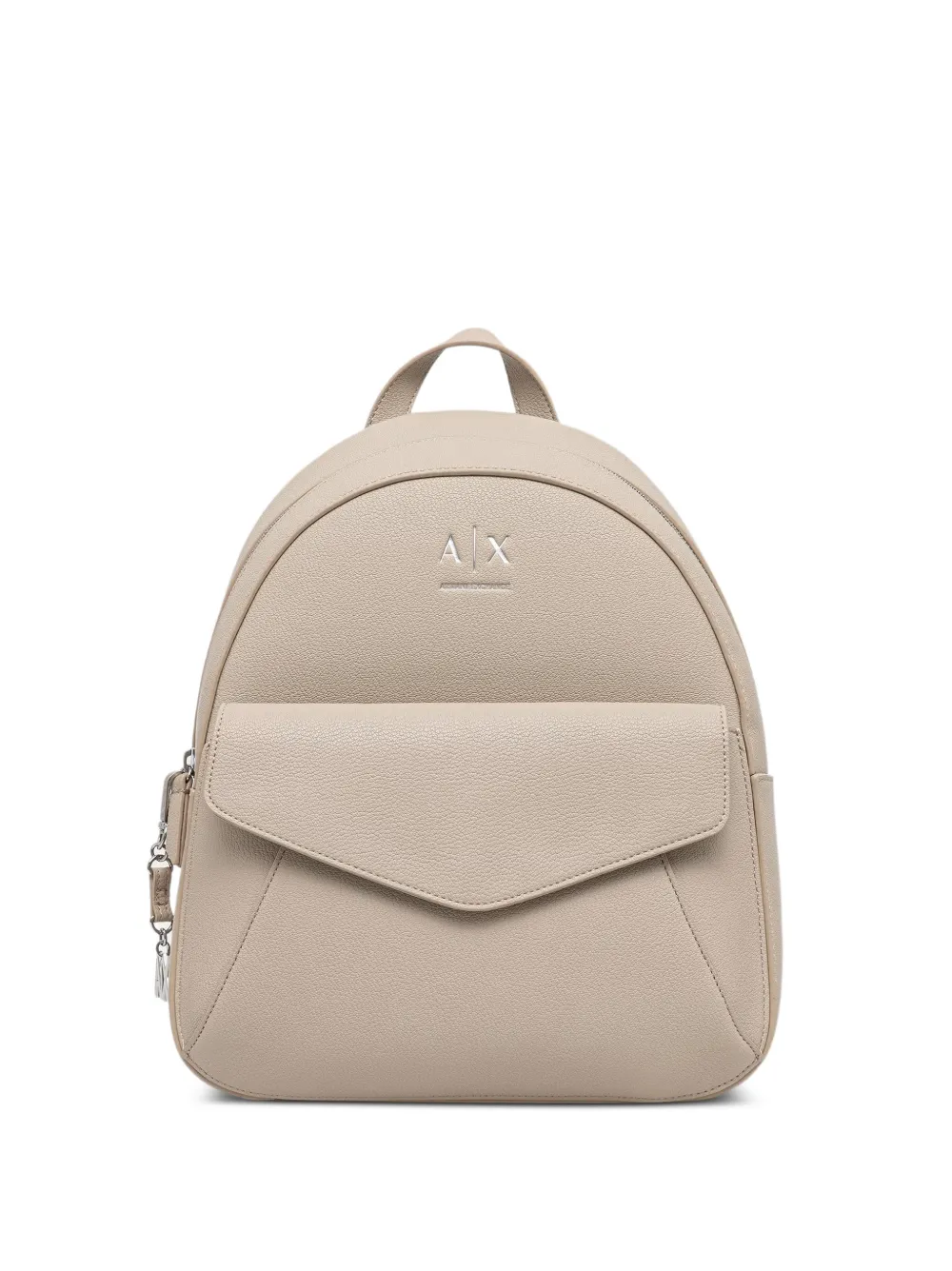 Armani Exchange sac à dos à plaque logo - Tons neutres Armani Exchange sac à dos à plaque logo - Tons neutres