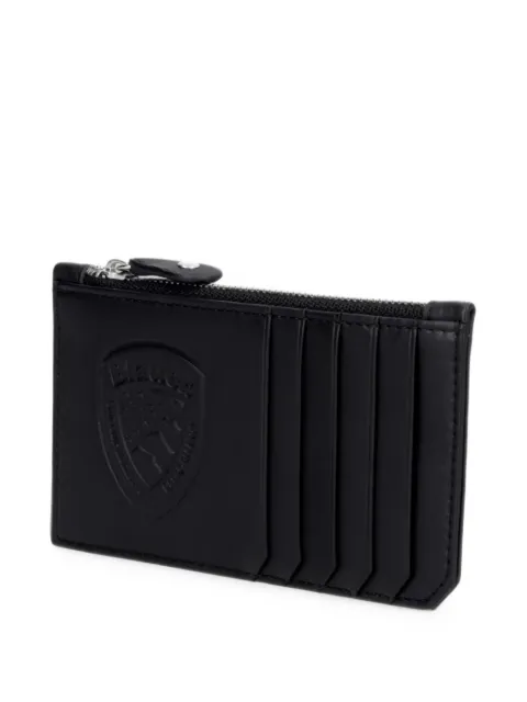 Blauer logo-embossed leather cardholder