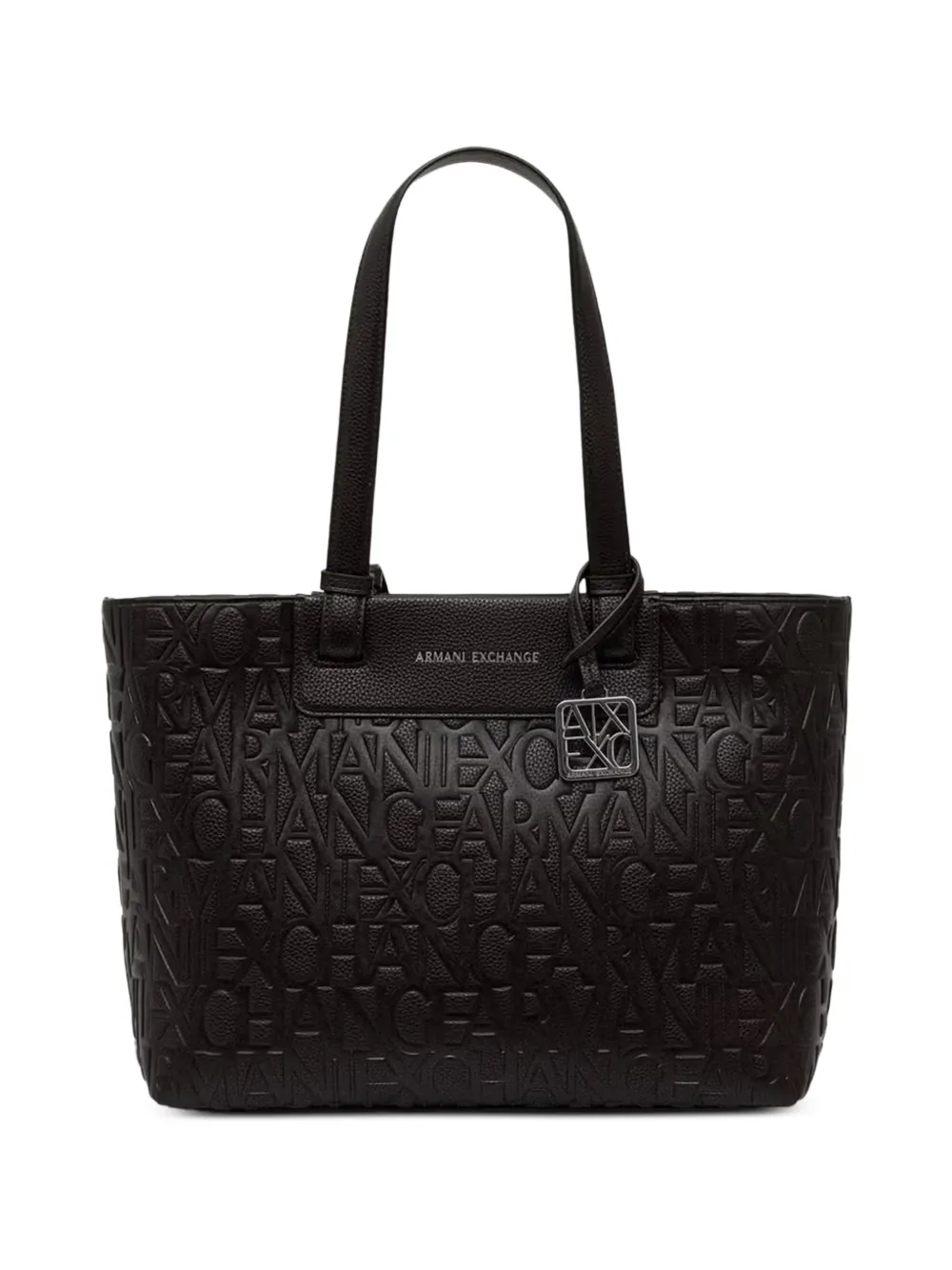 Armani Exchange Shopper met logo-reliëf Bruin